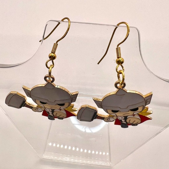 Thor Earrings - Super Hero Earrings - Avengers Earrings - Picture 3 of 10